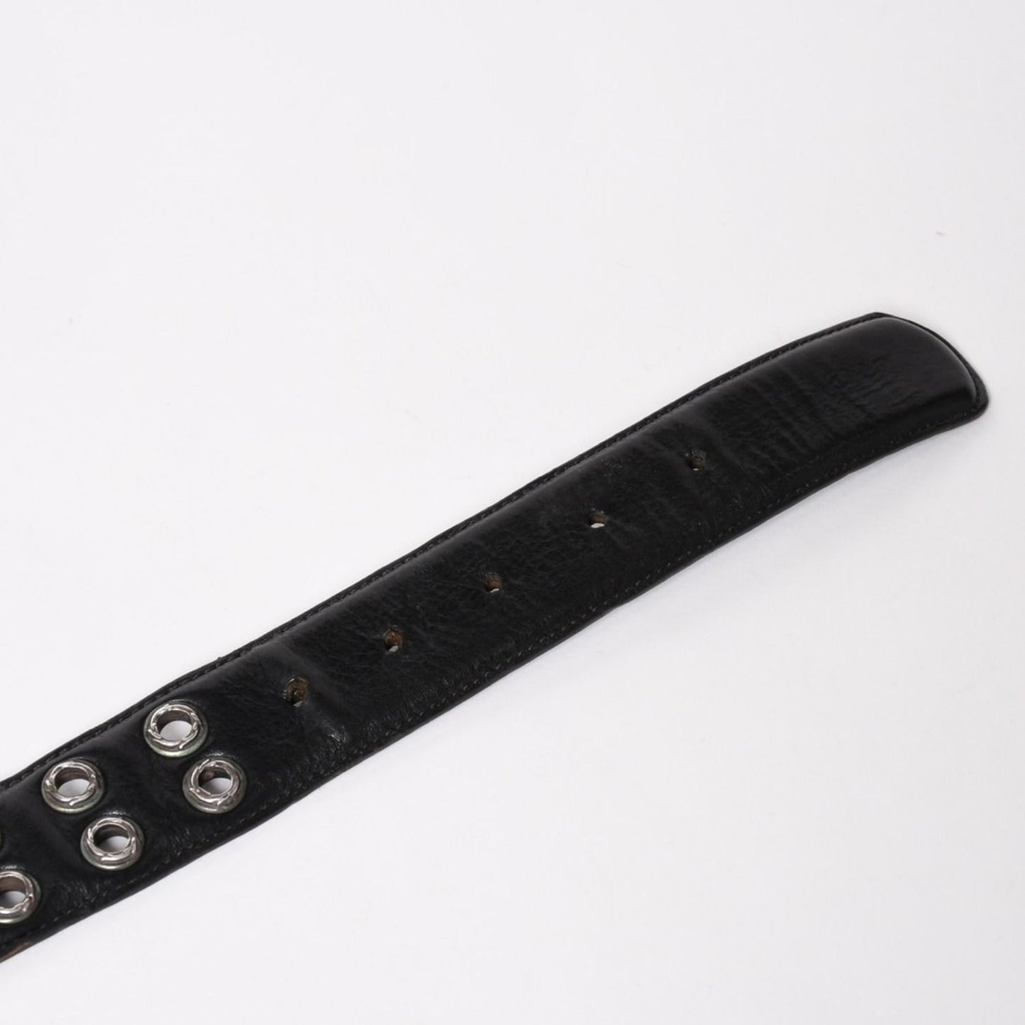 Chrome Hearts Strap Dbl Row of Grommets Double Row of 925 Sterling Silver Belt — view 4