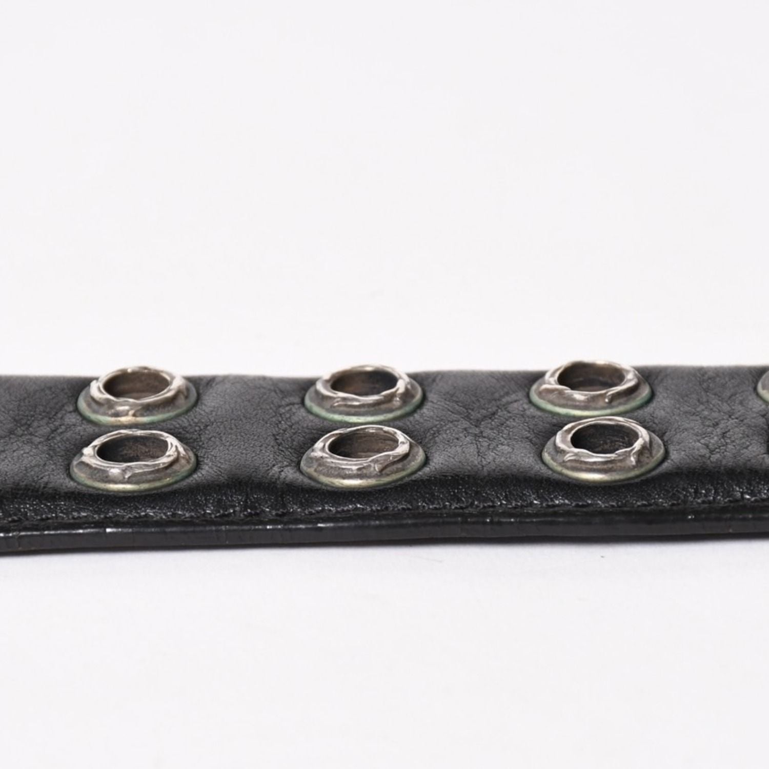 Chrome Hearts Strap Dbl Row of Grommets Double Row of 925 Sterling Silver Belt — view 8