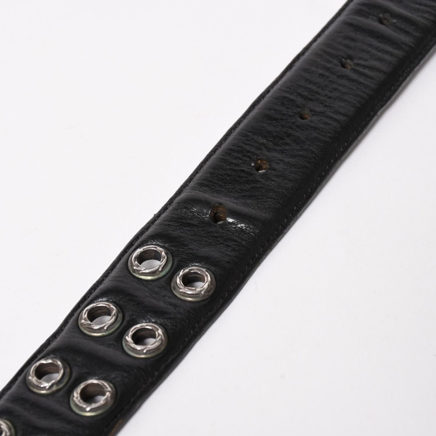 Chrome Hearts Strap Dbl Row of Grommets Double Row of 925 Sterling Silver Belt — view 6