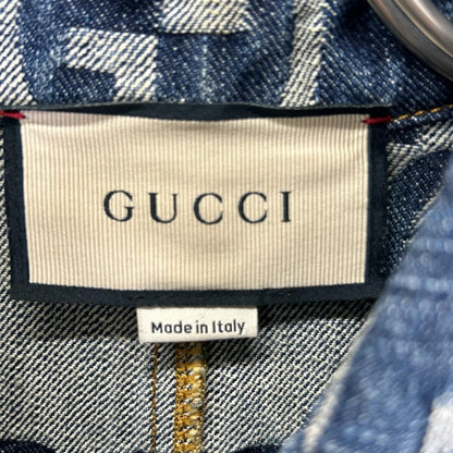 Gucci Jumbo GG Denim Jumpsuit Pants Long Sleeve 36 — view 3