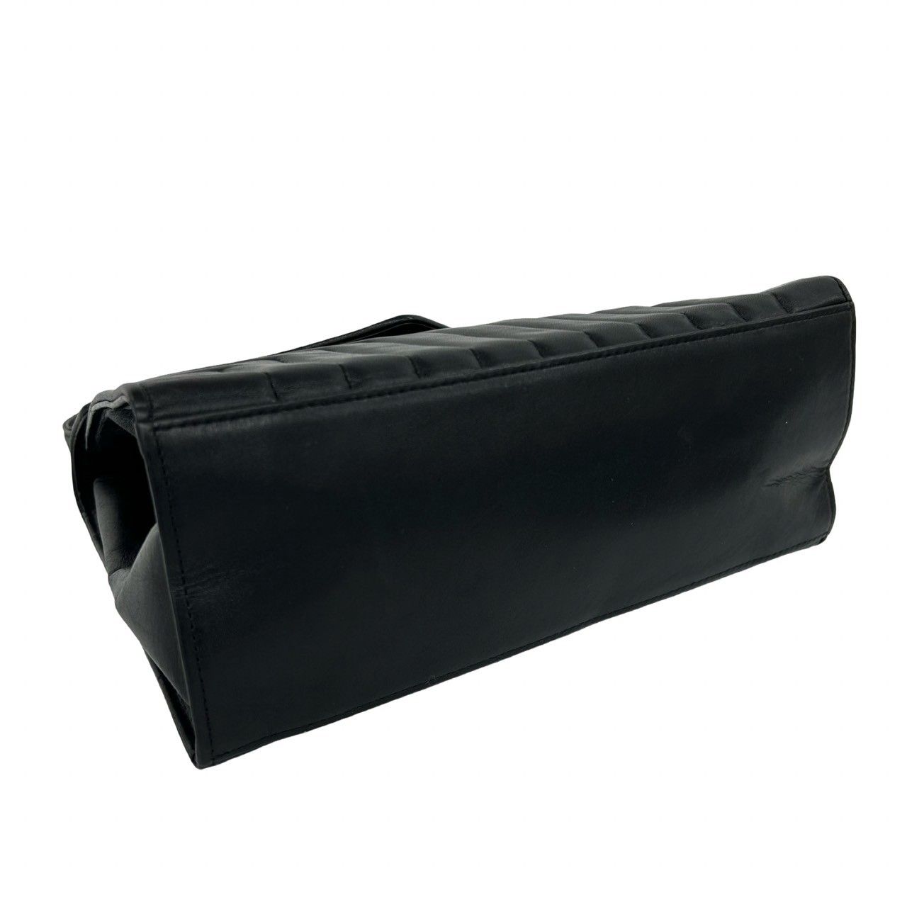 Saint Laurent Vintage Stitch Leather Handbag Mini Tote Black — view 7