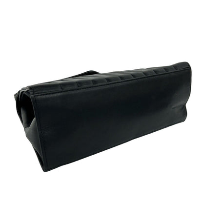 Saint Laurent Vintage Stitch Leather Handbag Mini Tote Black — view 7