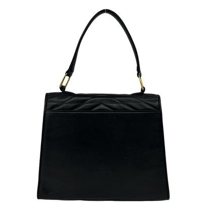 Saint Laurent Vintage Stitch Leather Handbag Mini Tote Black — view 3