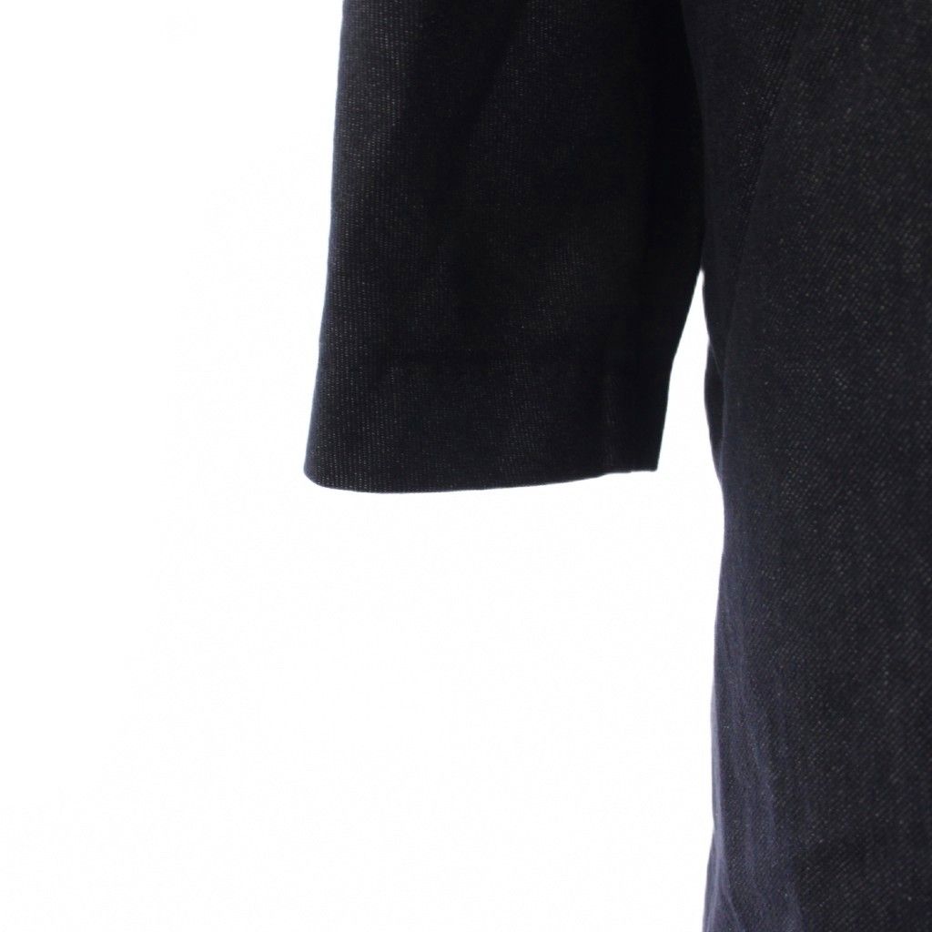 Max Mara Bacco Chesterfield Denim Coat Long Double Navy 36 — view 5
