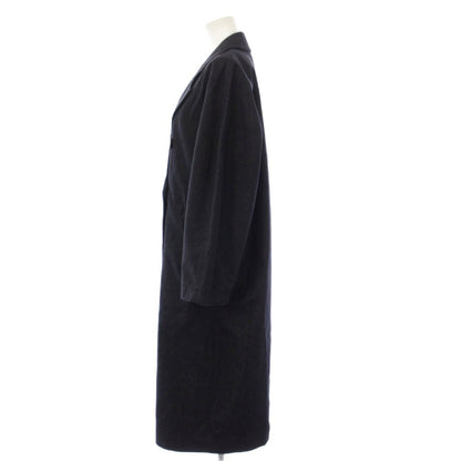 Max Mara Bacco Chesterfield Denim Coat Long Double Navy 36 — view 2