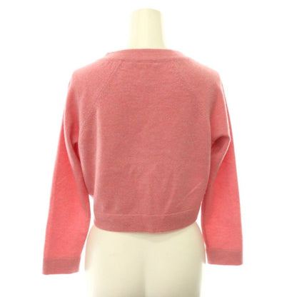 Chanel Cashmere CC Logo Button Cardigan Knit Long Sleeve Pink 36 — view 2