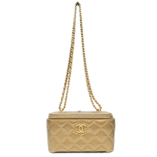 Chanel 23 Cruise CC Dynasty Gold Lamb Chain Vanity Shoulder Bag