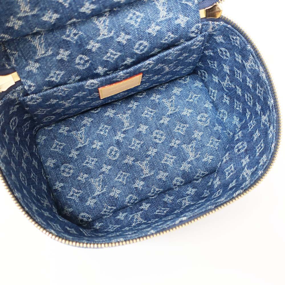 Louis Vuitton Nice Mini Vanity Bag Monogram Denim Leather Blue — view 6