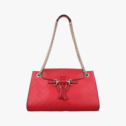 Gucci Emily Red Leather