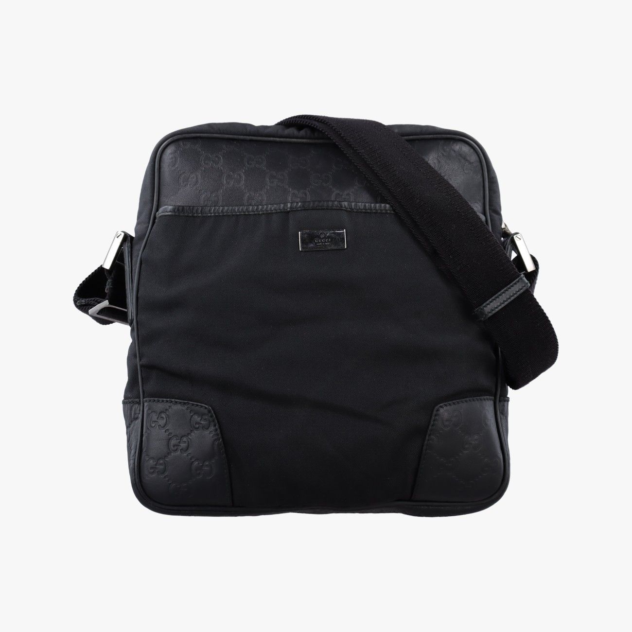Gucci Guccissima Black Canvas Leather