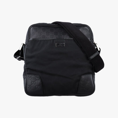 Gucci Guccissima Black Canvas Leather
