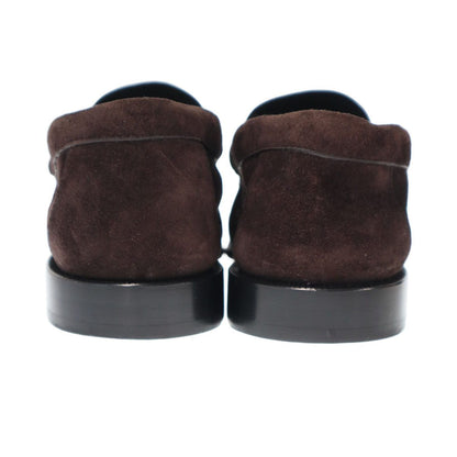 Saint Laurent Paris le Loafers Soft Suede Leather Brown — view 3