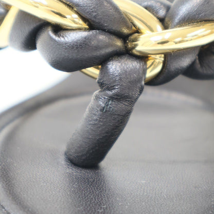 Bottega Veneta Dot Kitten Heels Thong Sandals Black — view 8
