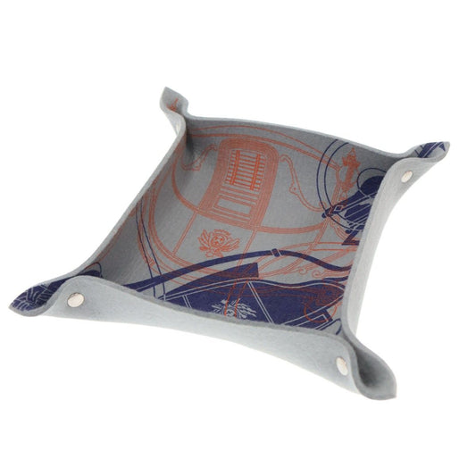 Hermes Vide Poche Mises et Relances Wool Felt Tray Gray