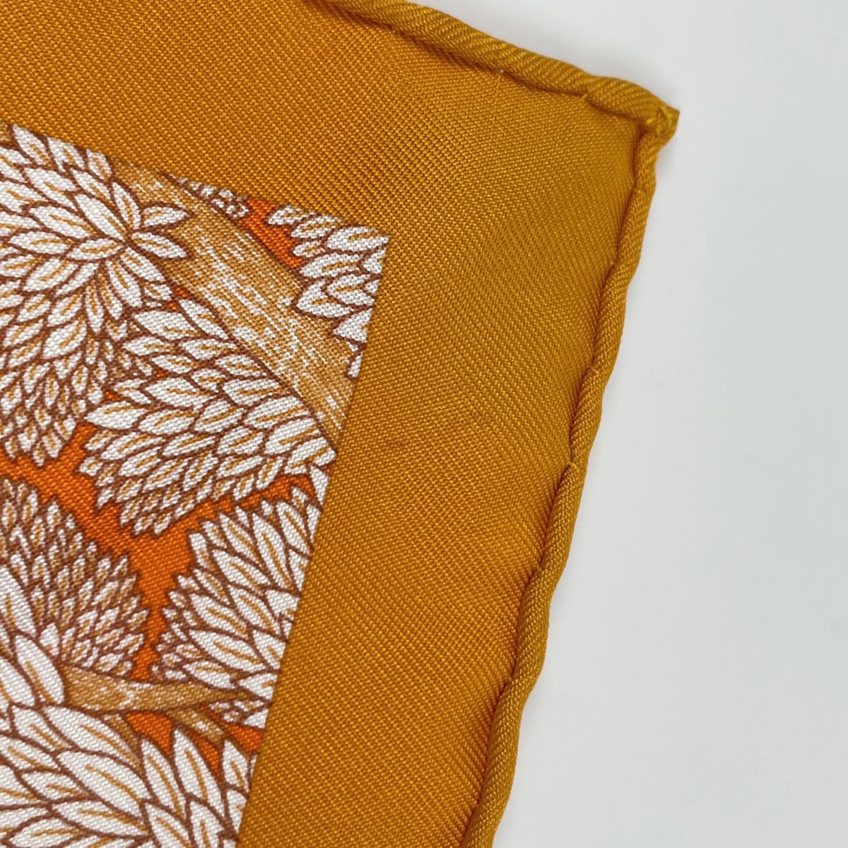 Hermes Carre 90 Favbovrg Tropical Scarf Faubourg Silk Orange Multicolor — view 4