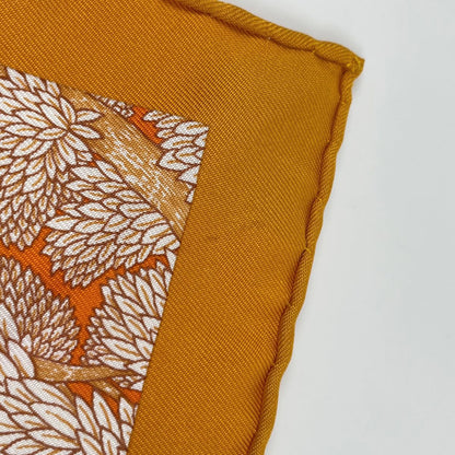 Hermes Carre 90 Favbovrg Tropical Scarf Faubourg Silk Orange Multicolor — view 4