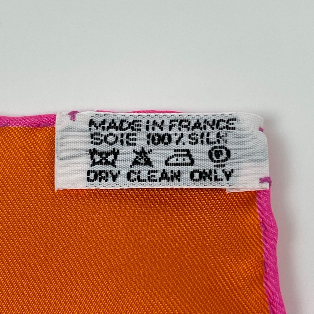 Hermes Carre 90 Dot Pattern Scarf Silk Orange Multicolor — view 2