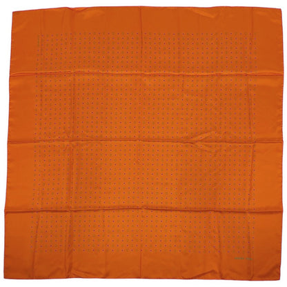 Hermes Carre 90 Dot Pattern Scarf Silk Orange Multicolor