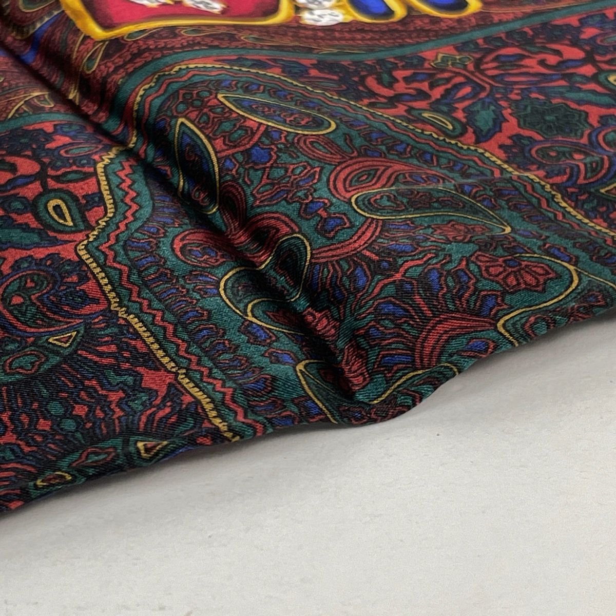 Chanel Scarf Bijou Silk Red Multicolor — view 3