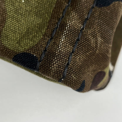 Prada Canapa Tote Bag 2-Way Mini Camouflage Canvas Green Brown — view 3