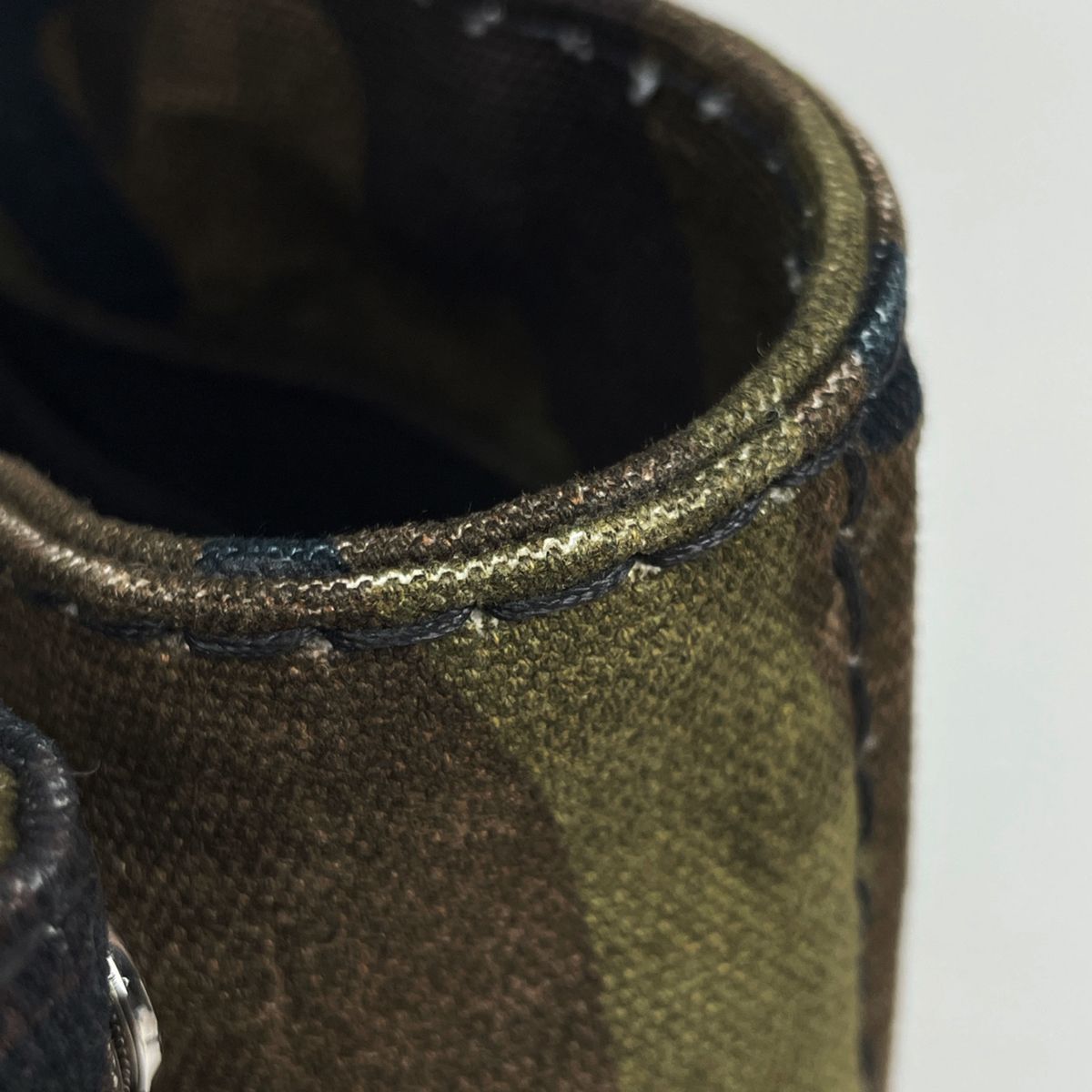 Prada Canapa Tote Bag 2-Way Mini Camouflage Canvas Green Brown — view 4