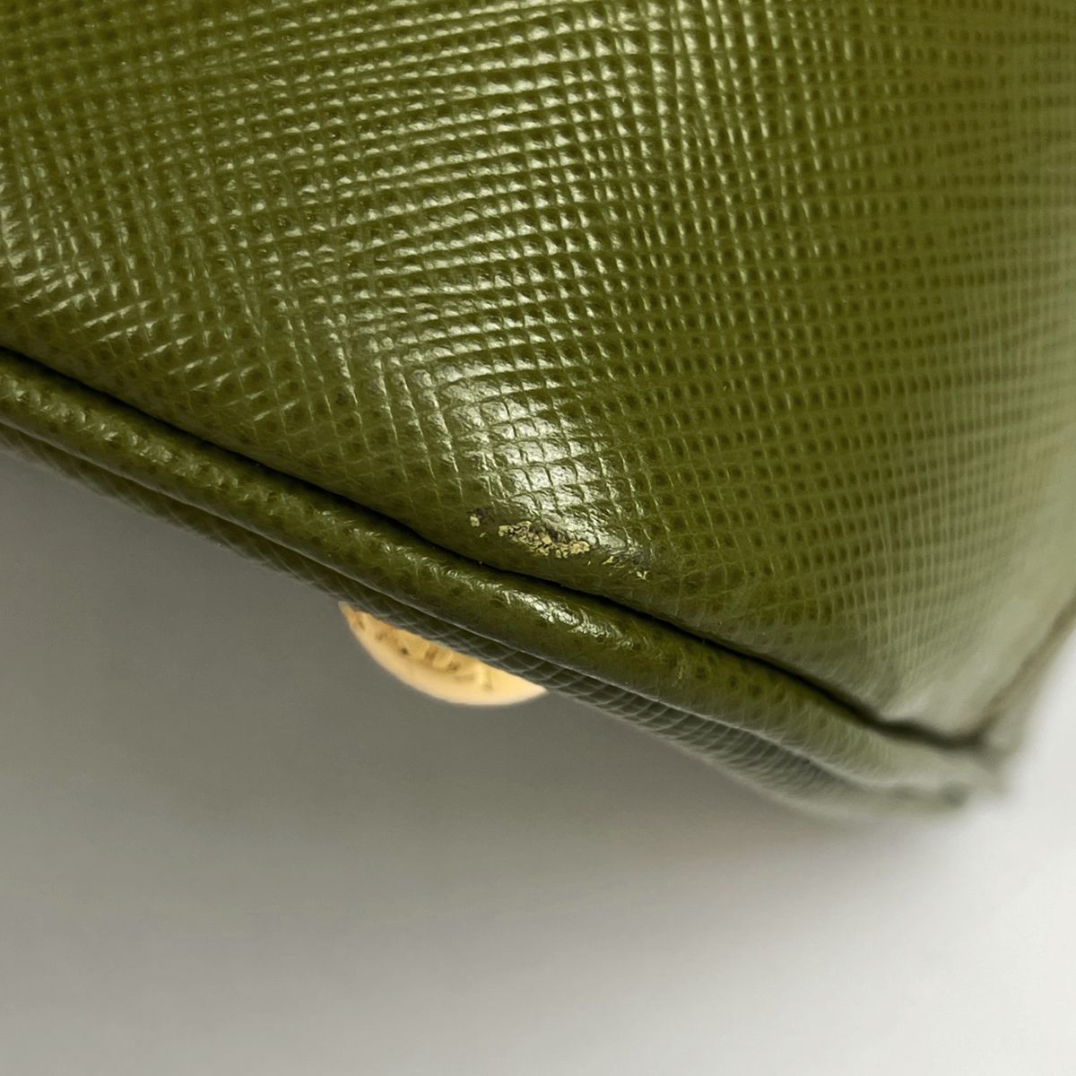 Prada Handbag Saffiano Leather Green — view 3