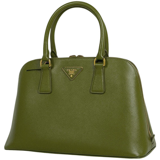 Prada Handbag Saffiano Leather Green