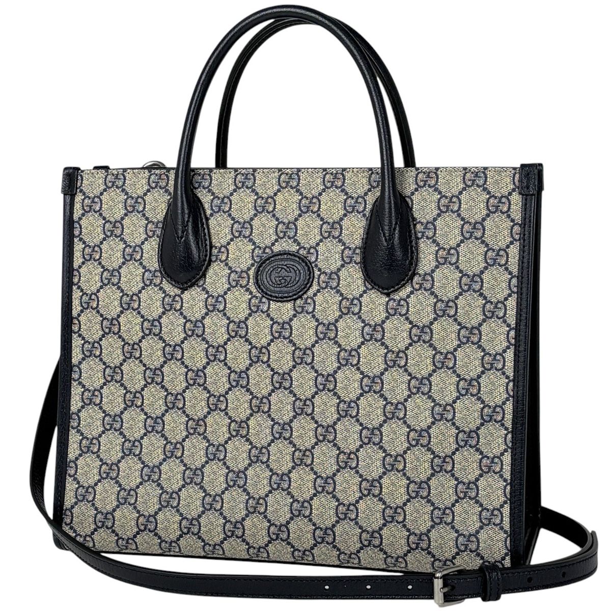 Gucci Handbag GG Small 2-Way Supreme Navy