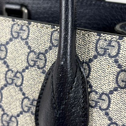 Gucci Handbag GG Small 2-Way Supreme Navy — view 4