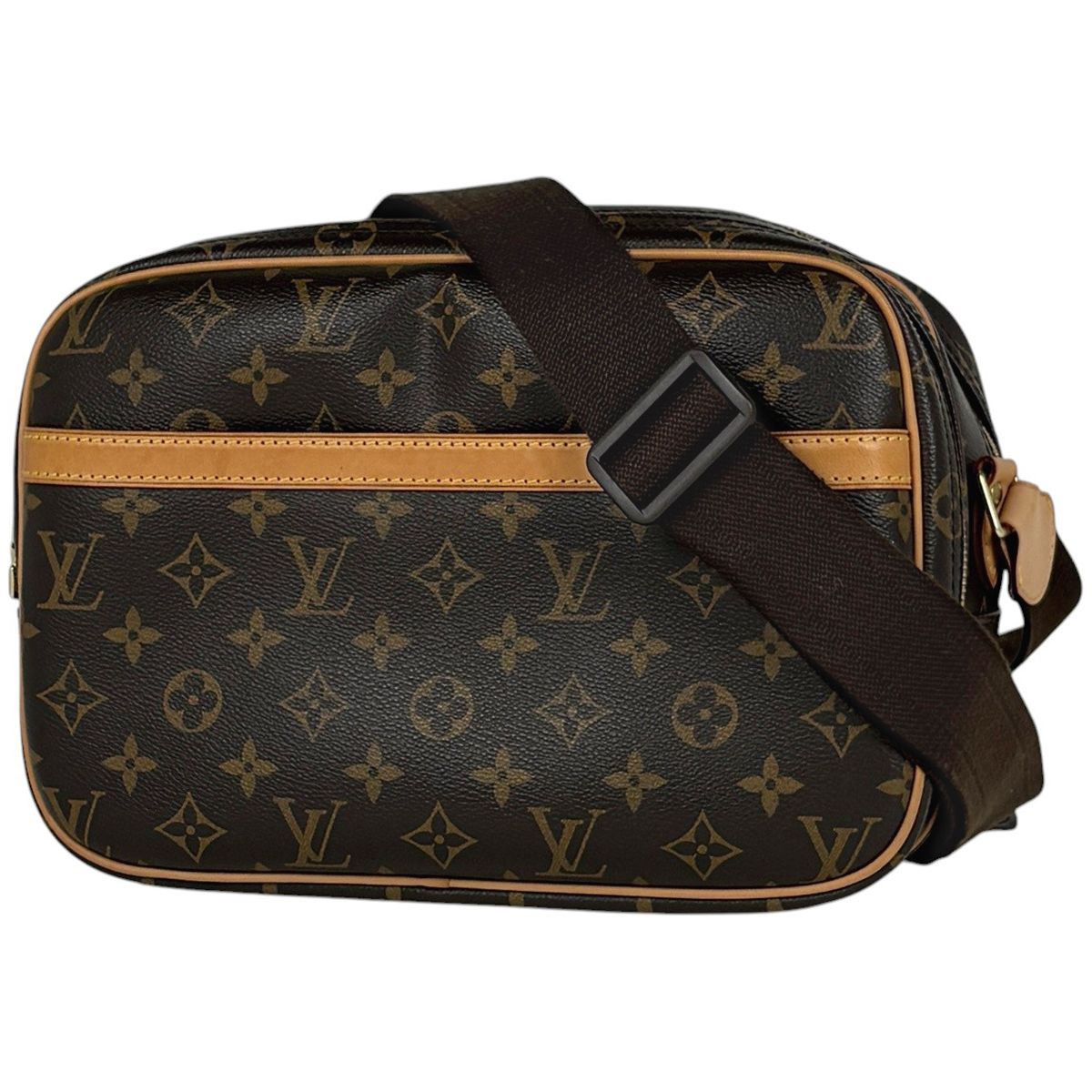 Louis Vuitton Reporter PM Shoulder Bag Monogram Brown