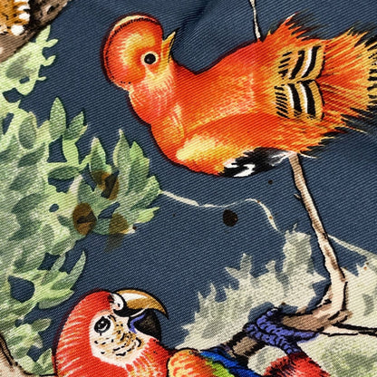 Hermes Carre 90 Equateur Scarf Animal Print Silk Navy Multicolor — view 3