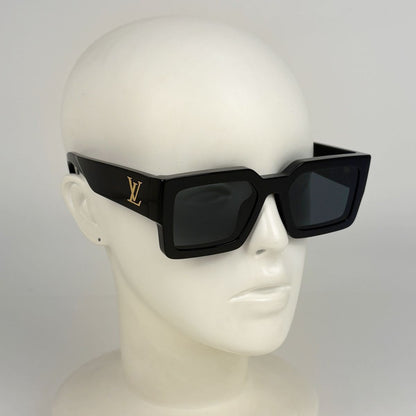Louis Vuitton Sunglasses LV Crush Square Acetate Black Eyewear — view 4