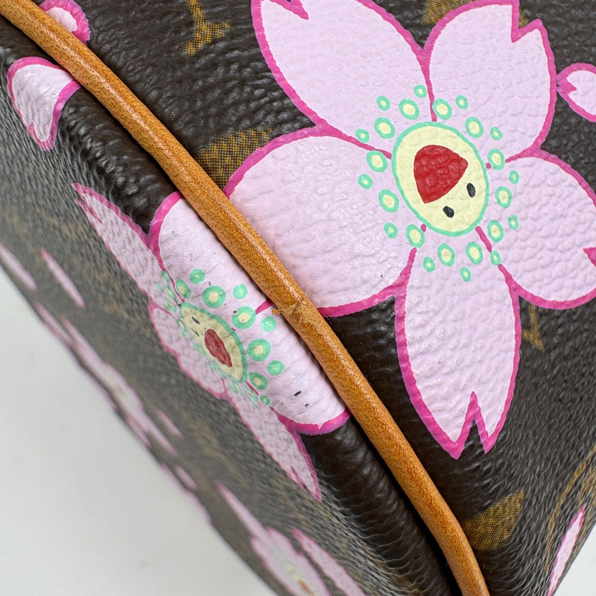 Louis Vuitton Papillon Handbag Ribbon Cherry Blossom Takashi Murakami Monogram — view 3