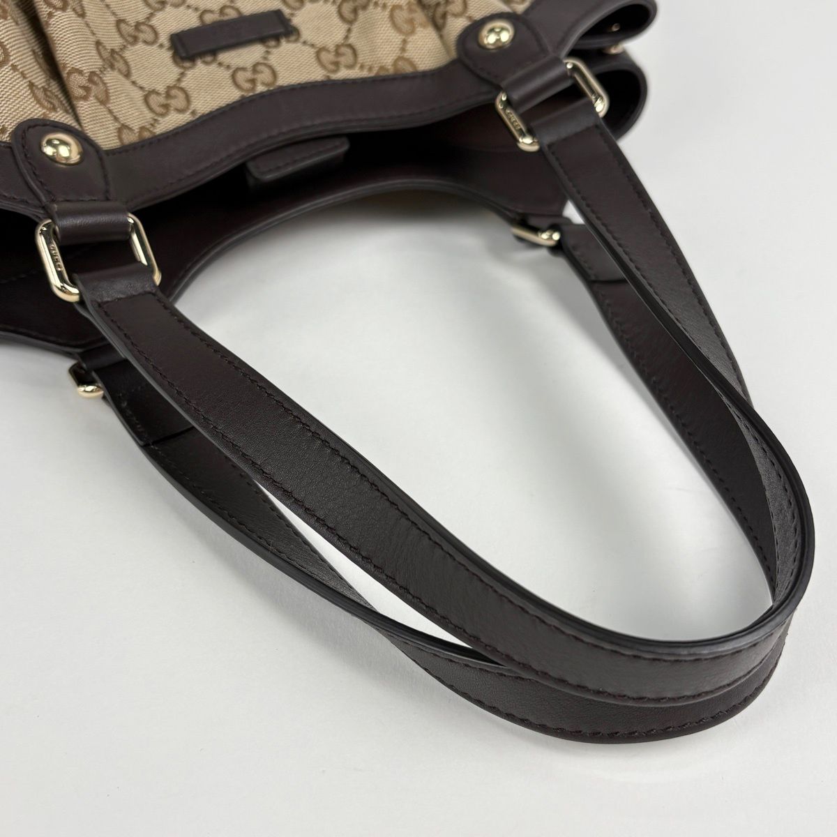 Gucci Tote Bag GG Pattern Canvas Brown — view 6
