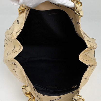 Chanel Tote Bag CC Logo Canvas Beige — view 7