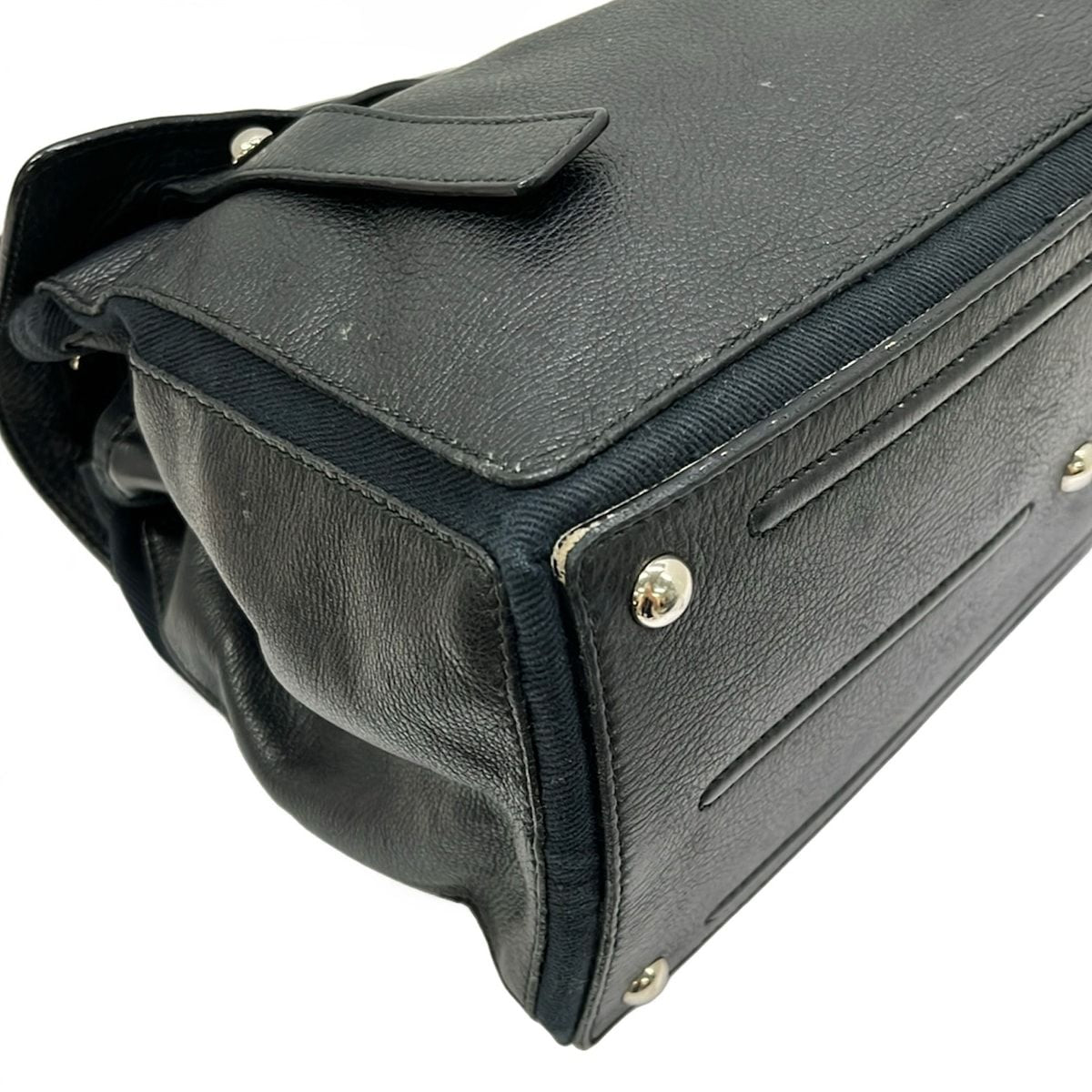 Saint Laurent Handbag Muse Two Black Leather — view 6