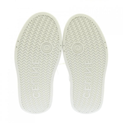 Celine Triomphe Block Wedge Sneakers with Patch — view 4