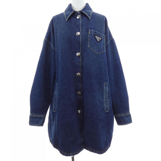 Prada Triangle Logo Coat