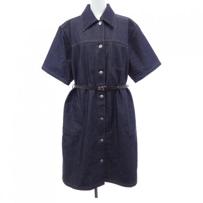 Prada Belted Denim Dress
