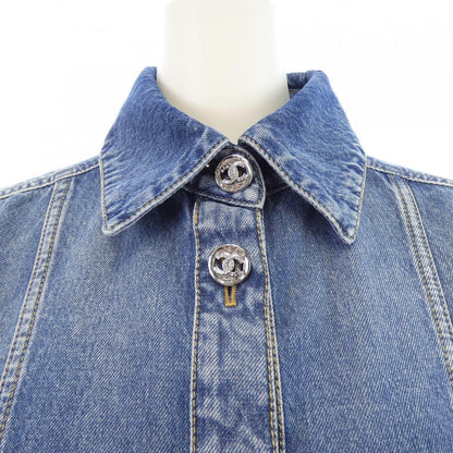 Chanel Denim Jacket Blue — view 6