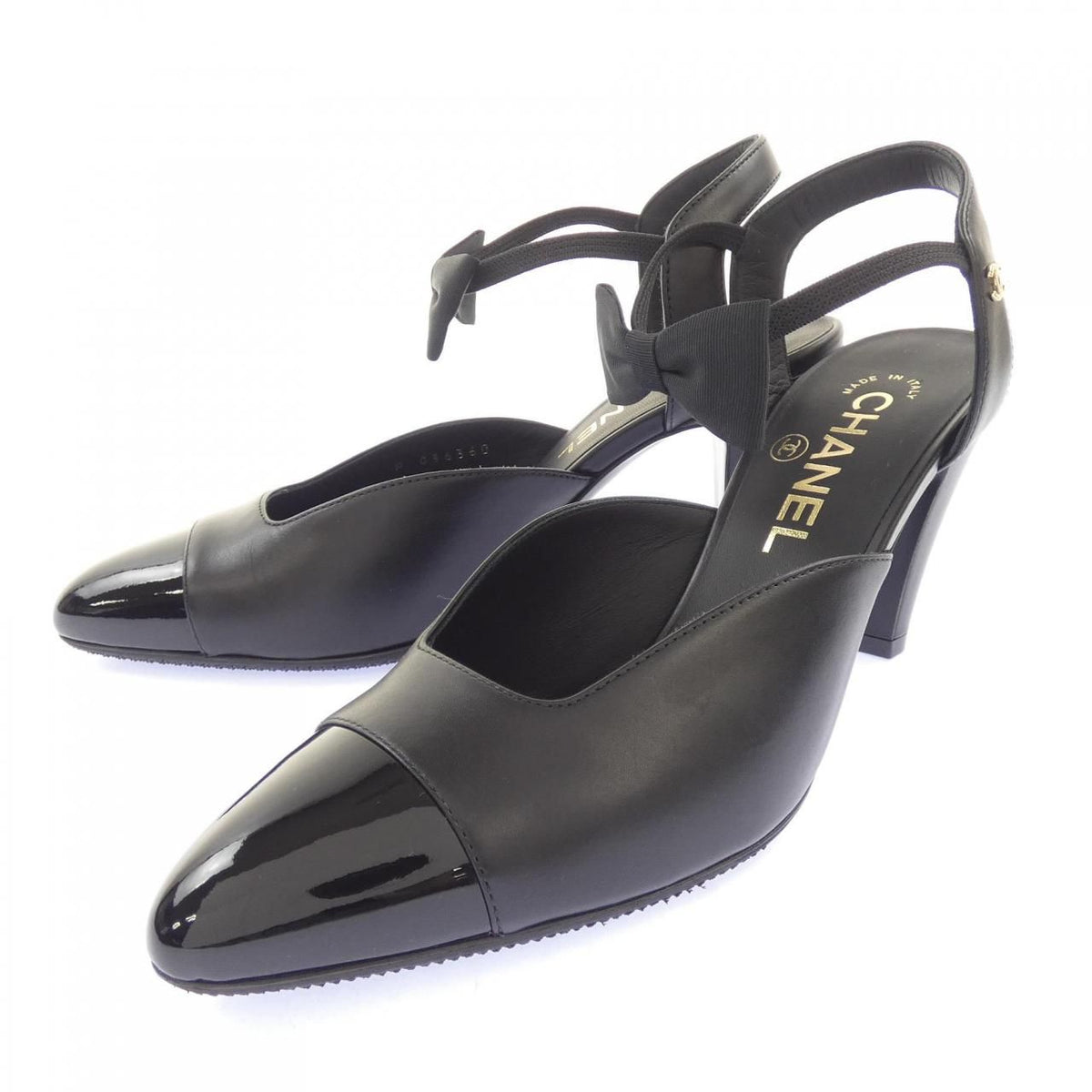Chanel Pumps Heel Black — view 3