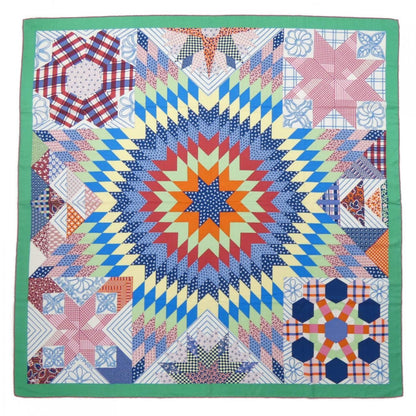 Hermes American Ouilts Carre Geant 140 Shawl Scarf