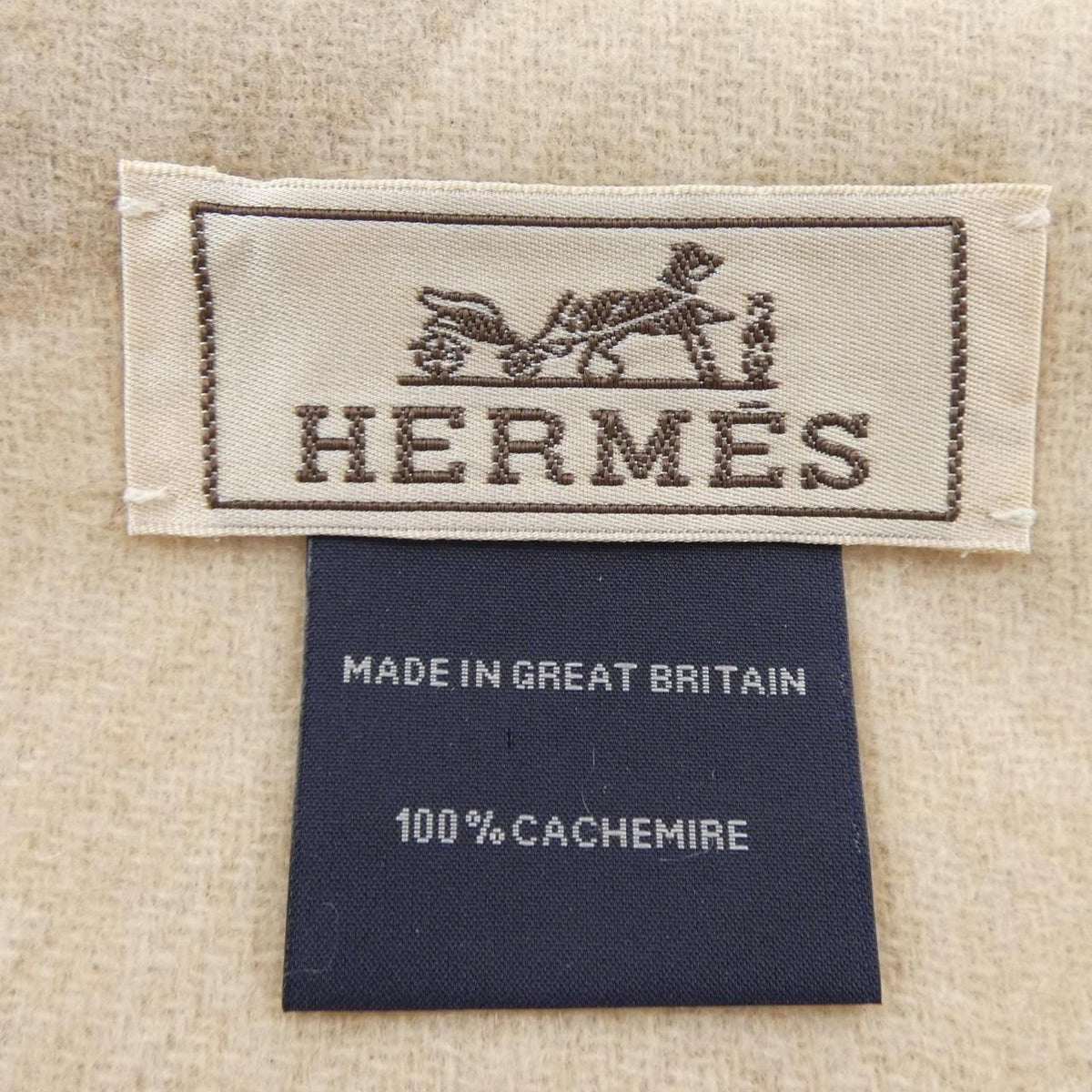 Hermes Scarf Beige — view 3