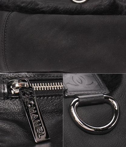 Chanel Tote Bag Silver Shearling — view 6