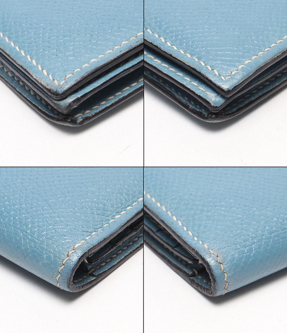 Hermes Wallet Silver Veau Epsom Bearn Soufflet — view 6