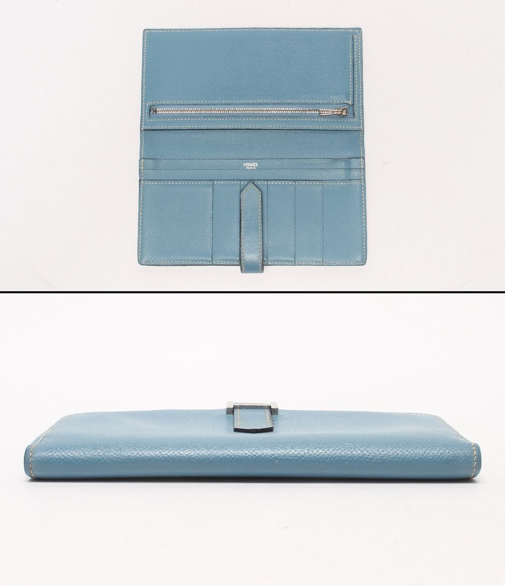 Hermes Wallet Silver Veau Epsom Bearn Soufflet — view 4