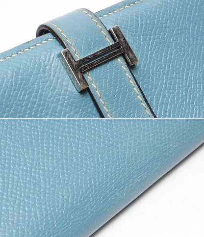 Hermes Wallet Silver Veau Epsom Bearn Soufflet — view 8