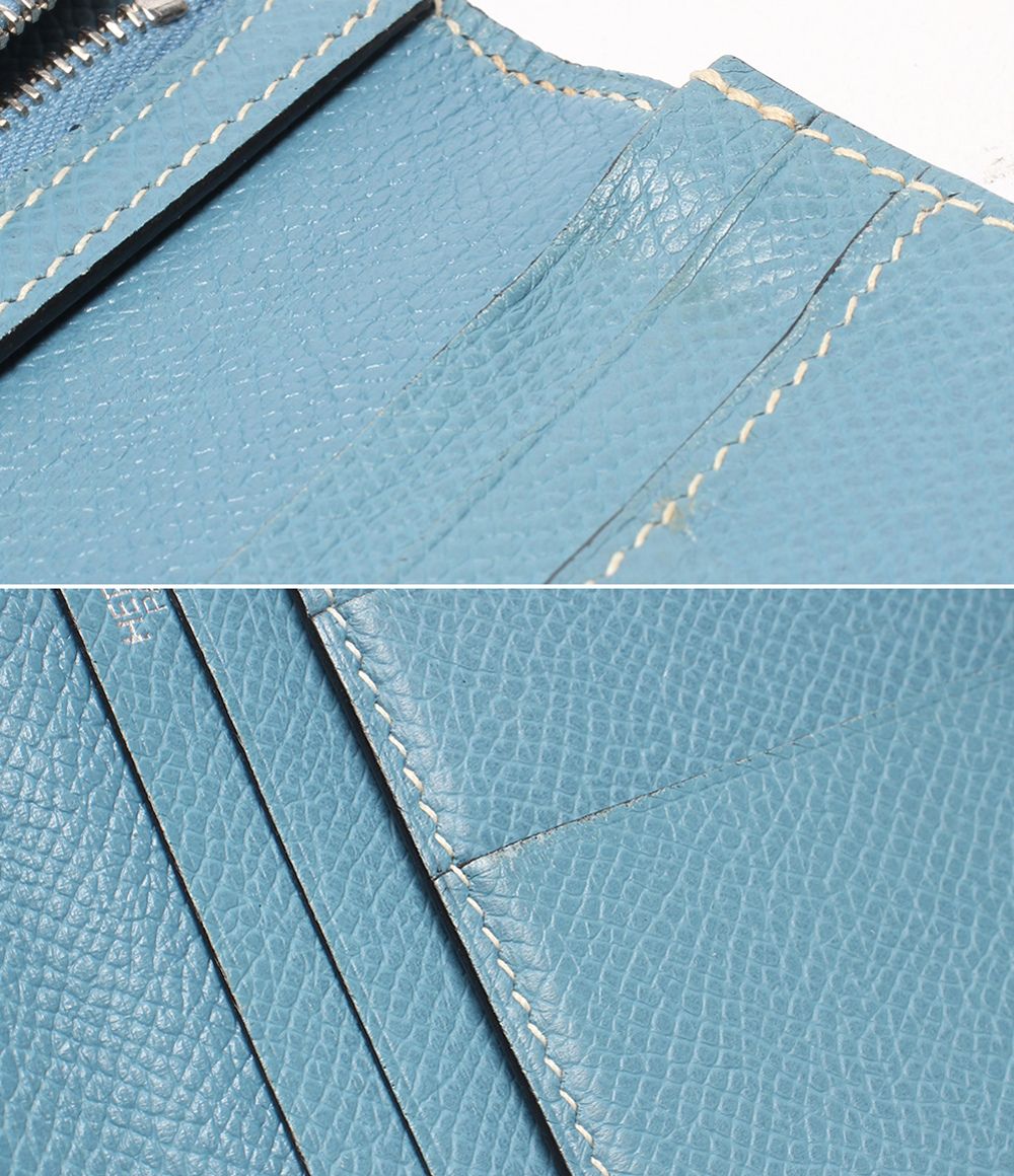 Hermes Wallet Silver Veau Epsom Bearn Soufflet — view 7