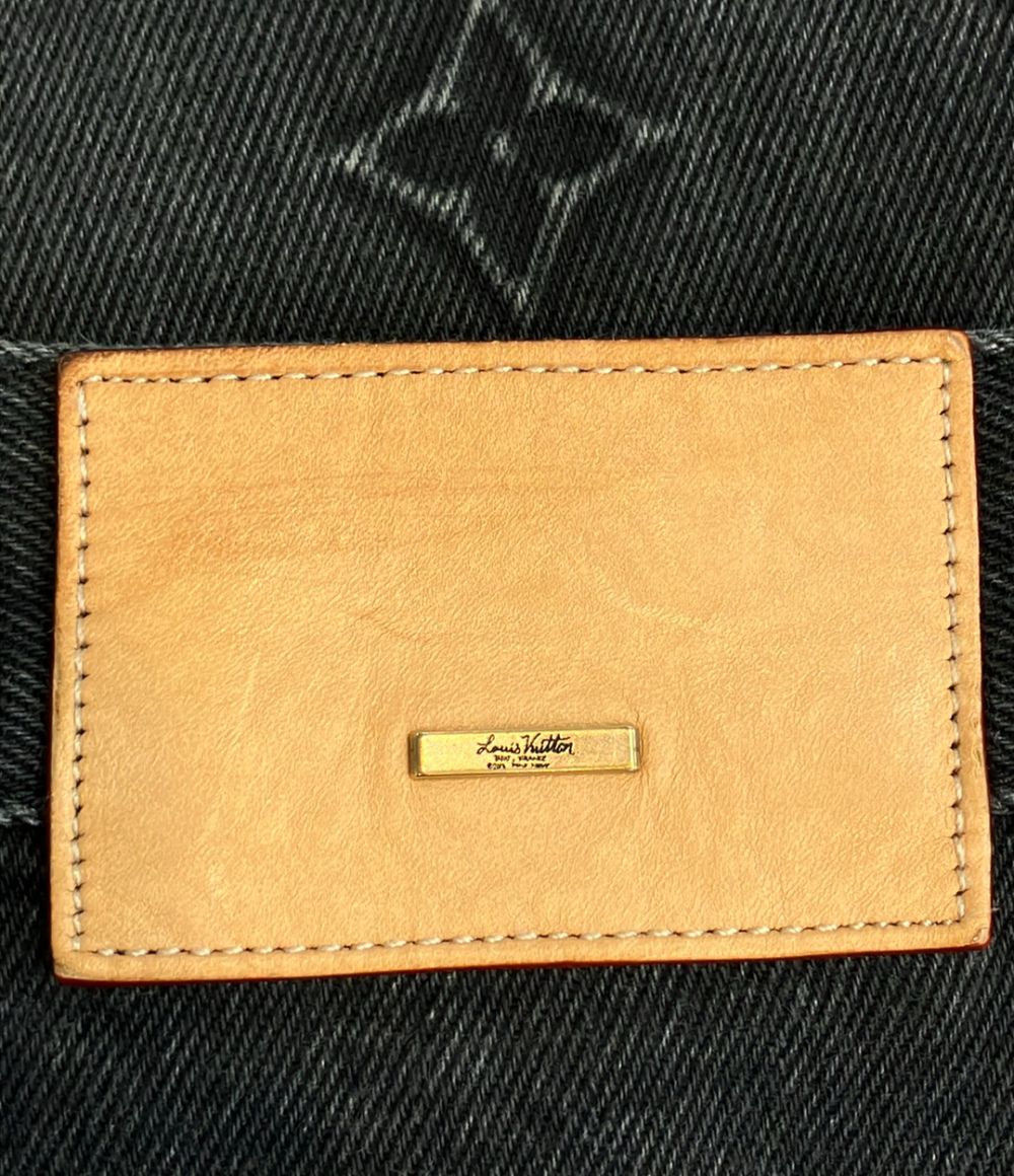 Louis Vuitton Monogram Carpenter Denim Pants Chx 30 — view 8