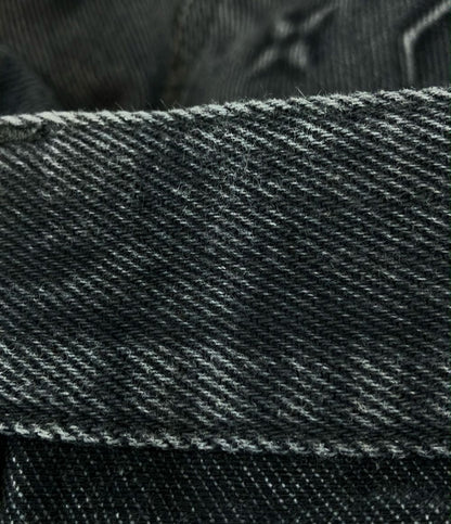 Louis Vuitton Monogram Carpenter Denim Pants Chx 30 — view 4